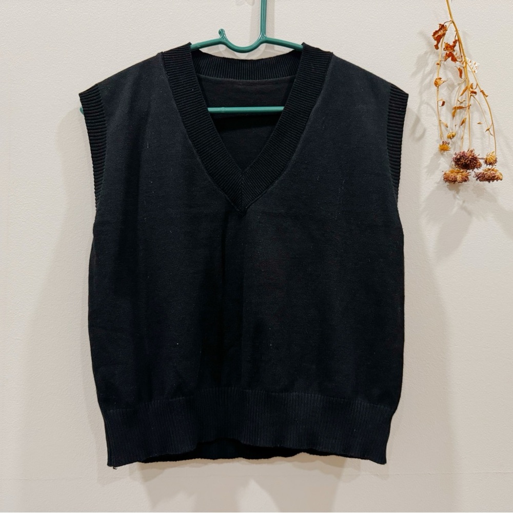 Black Sweater Vest